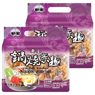新宏 黃金鍋燒意麵 台式古早肉燥風味, 335g, 2袋