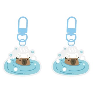 德德小品集 壓克力掛件 2個 48 x 42mm, 游泳豚