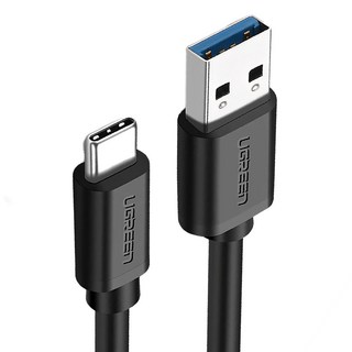 UGREEN 綠聯 USB3.0-Type-C快充傳輸線, 1.5m, 黑色, 1條