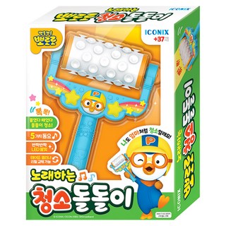 뽀로로 아동용 노래하는 청소 돌돌이 놀이완구, 혼합색상, 1개