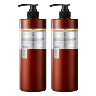 HAARAZ 啤酒酵母護理蛋白質強韌護髮乳, 1L, 2瓶