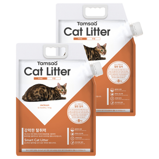 Tamsaa 貓砂 普通顆粒型 無香, 8kg, 2袋