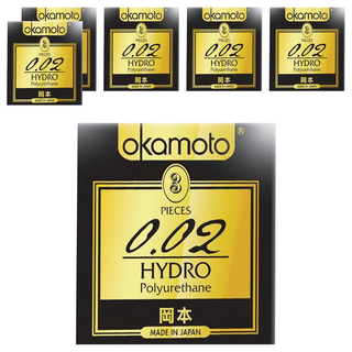 okamoto 岡本 保險套002, 3片, 6盒