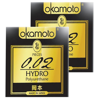 okamoto 岡本 保險套002, 3片, 2盒
