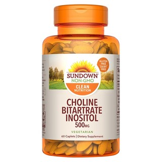 SUNDOWN NATURALS 日落恩賜 孕寶膽鹼 + 肌醇加強錠, 60顆, 0.8g, 1罐
