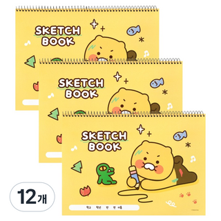KAKAO FRIENDS 春植素描本, 8開, 12個, 25張