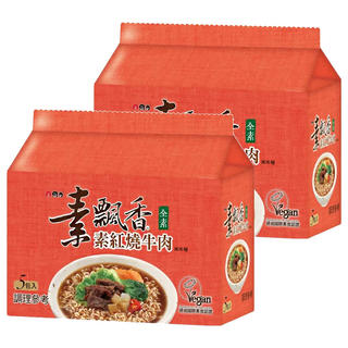 維力 素飄香 素紅燒牛肉風味麵 85g, 10包