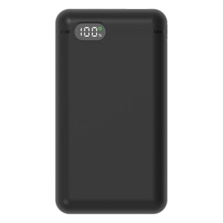 리큐엠 고속충전 보조배터리 20000mAh USB타입C, QP2000C1, 블랙