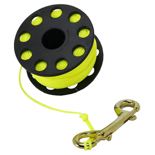 AQUATEC 捲線器 尼龍線167英尺 適用於洞穴或導引和放流潛水, WR-06, 20m