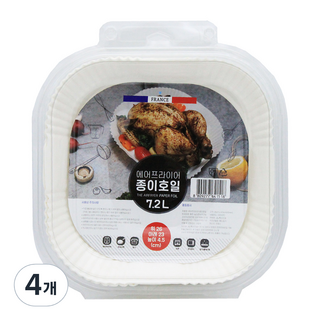 JJ HAPPY HOUSE 氣炸鍋用防油烘焙紙, 90張, 4組