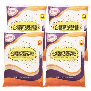 台糖 貳號砂糖, 2000g, 4包