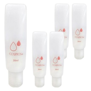台灣 COSMOS B1 軟管分裝瓶 30ml, 透明色, 5條