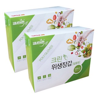 크린손 위생장갑 알뜰형, 500개입, 2개