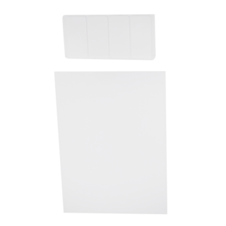 Com-T 康太 壓克力牆面展示公佈欄 2件組 附背膠 雙層直式, 1組