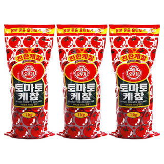 OTTOGI 不倒翁 番茄番茄醬, 1kg, 3個