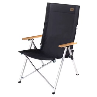 Naturehike 挪客 鋁合金輕便折疊躺椅 ty03款 天野 nh17t003-y, 黑色, 1入