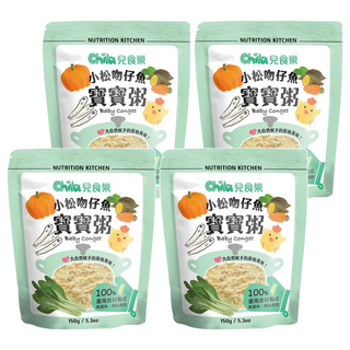 Chila 兒食樂 寶寶粥 小松吻仔魚 150g 台灣在地食材 不添加人工香料、色素, 4包