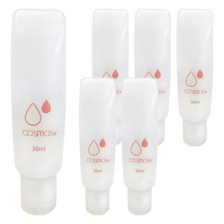 台灣 COSMOS B1 軟管分裝瓶 30ml, 透明色, 6條