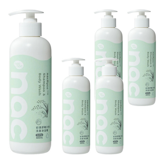 nac nac 初潤舒敏2合1洗髮沐浴精, 5個, 300ml