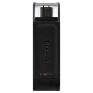 Kingston 金士頓 Type-C隨身碟 DT70 64GB USB 3.2 Gen 1規格, 1個