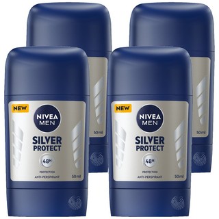 NIVEA 妮維雅 男士止汗爽身乳膏 極限動力, 50ml, 4瓶