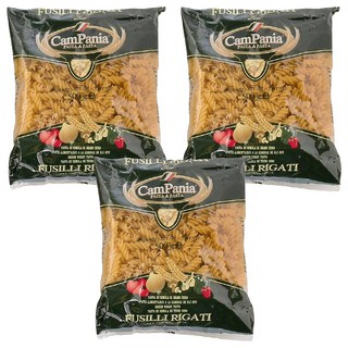 聯華製粉 CamPania 坎佩尼亞 稜紋螺絲麵 Fusilli Rigati, 500g, 3包
