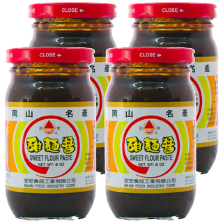 名山牌甜麵醬, 岡山名產, 純素, 230g, 4罐