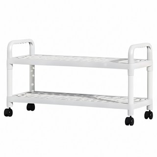 橡合杉 簡易多層鞋架 2層, 1個, 白色