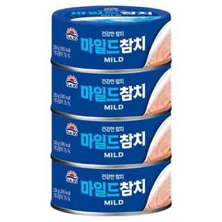 사조 마일드 참치, 250g, 4개