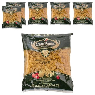 聯華製粉 CamPania 坎佩尼亞 稜紋螺絲麵 Fusilli Rigati, 500g, 6包