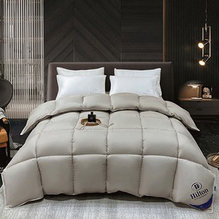 星級飯店 羽絲絨被芯 標準雙人棉被, 高雅灰