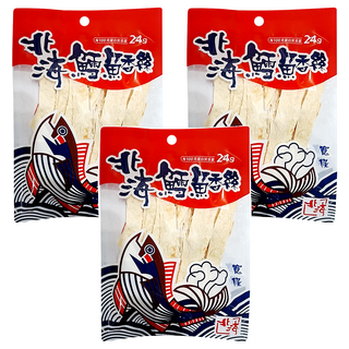 北海 鱈魚香絲 寬條, 38g, 3包