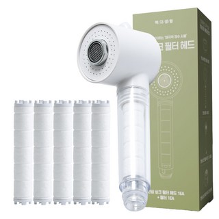 백지생활 안심 싱크 헤드 + 필터 5p 세트, 1세트