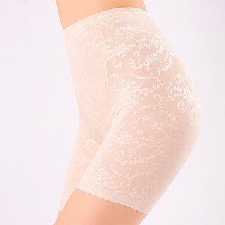 LOVELYON 緹花裸感長版塑身褲