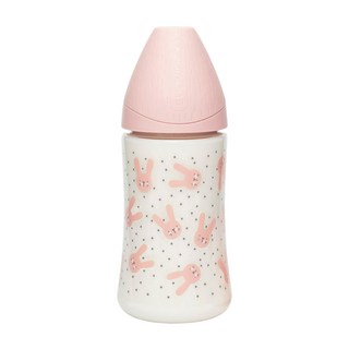Suavinex 蘇維妮 Hygge 優質PA奶瓶 兔子款, Rabbit Pink, 270ml, 1瓶