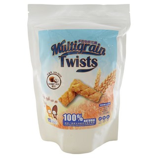 優穀美身 多穀物麻花捲, 燕麥椰奶, 低溫烘培, 非油炸, 120g, 1包
