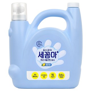 세균아꼼짝마 항균 버블 핸드워시 리필 레몬향, 3.5L, 1개
