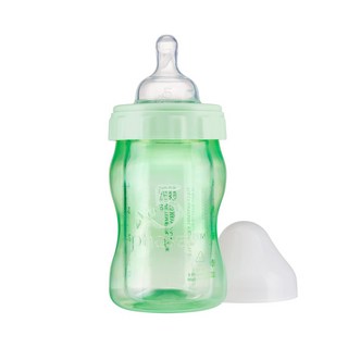 5 phases 菲斯 成長5階段環保雙層奶瓶 食用級矽膠 高硼矽玻璃 120ml, 淺綠色, 1個