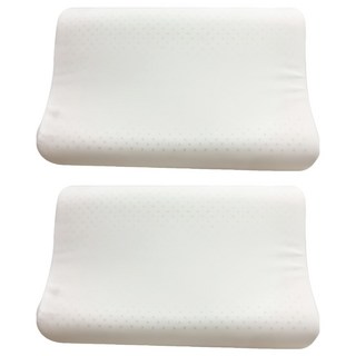 J-bedtime 床寢時光 100%泰國原料按摩乳膠枕頭, 2個, 白色