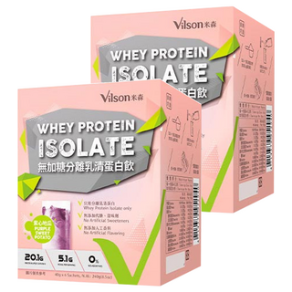 Vilson 米森 無加糖分離乳清蛋白飲 紫心地瓜 6包, 240g, 2盒