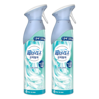 페브리즈 에어 실내 탈취제 린넨 스카이 본품, 165g, 2개