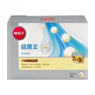 葡萄王 益菌王 粉末顆粒, 2g, 30包, 1盒