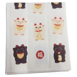 SHIMOYAMA 日本製進口廚房抹布 小 招財貓, 1個
