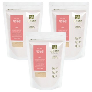 신선약초 쌀겨 미강가루, 3개, 300g