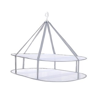 MIKA HOUSE 橘之屋 長方形雙層吊掛曬衣網, 78 x 61cm, T-073, 1個