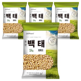 건강한밥상 국산 백태, 1kg, 4개