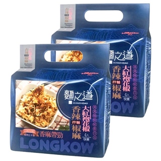 龍口 麵之道 拌麵 香辣椒麻, 使用大紅袍花椒 椒香四溢 Q彈帶勁, 8包