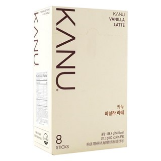 KANU 香草拿鐵咖啡, 17.3g, 8包, 1盒