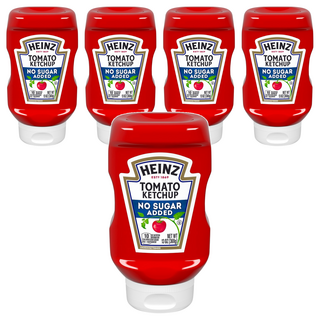 Heinz 亨氏 無加糖蕃茄醬 美國原裝進口, 369g, 5瓶