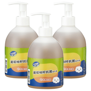 南僑水晶 抗菌洗手液 葡萄柚籽, 320g, 3瓶
